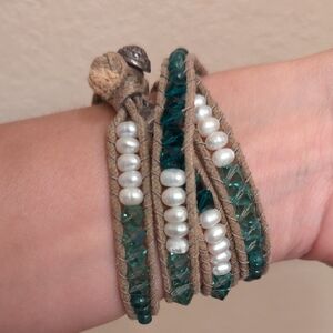 Handcrafted Multi-Color Beaded Wrap Bracelet